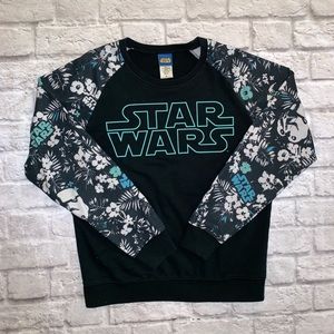 Use the force! STAR WARS FLORAL MENS SWEATER SIZE